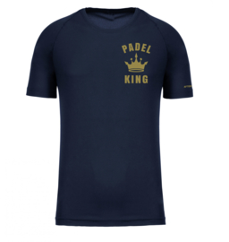 T-shirt Padel King navy goud