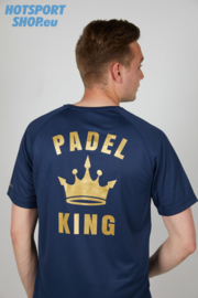 T-shirt Padel King navy goud