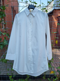Witte long size blouse