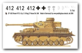 EP 1603 Panzer IV F2 4. Komp. 5 PZ.Reg. 21.Panzer Div DAK