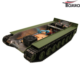 Leopard 2A6 gespoten metalen onderbak incl. elektronica