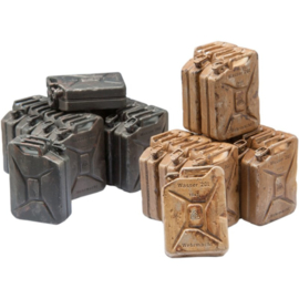 Schaal 1:16 Wehrmacht jerrycans, set 2 stuks