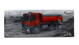 MERCEDES-BENZ AROCS LIZENZ LKW KIPPER 2,4GHZ RTR ROOD