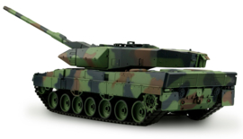 Leopard 2A6  1:16 mit BB Schusseinheit inkl. 2.1 Stahlgetriebe