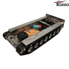 Leopard 2A6 ongespoten metalen onderbak incl. elektronica