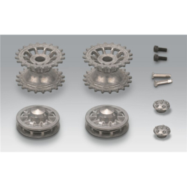 Torro Metal drive and idler wheels for Tiger 1 tank Early Version