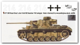 EP 1380 Panzer III s. Pz. Abt. 502 Leningrad 1942