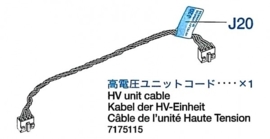 HV Unit kabel voor de Tamiya Leopard 2a6