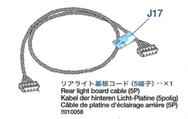 Rear (achter) Light board kabel voor deTamiya Leopard 2A6 (56020) 1:16