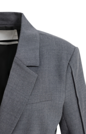 YAYA Geweven wikkelblazer met riemdetails