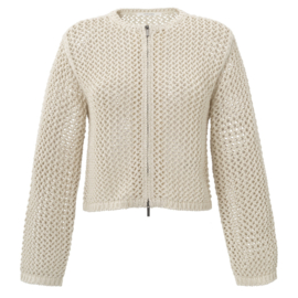 YAYA Mesh vest met rits