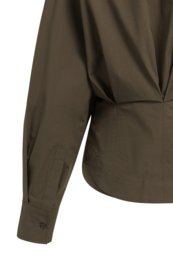 YAYA Blouse met tailleaccent en plooien
