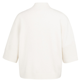 YAYA Sweater met rib mouwen
