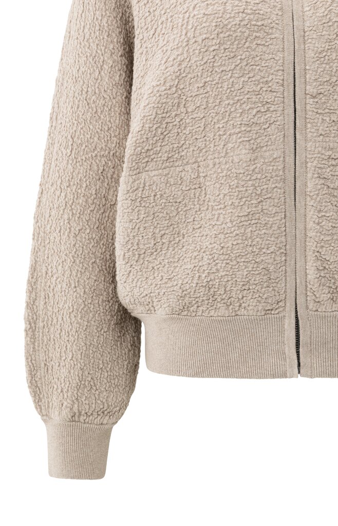 YAYA Textured bomber jas