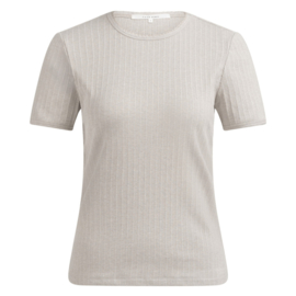 YAYA Geribd T-Shirt met subtiel hals detail