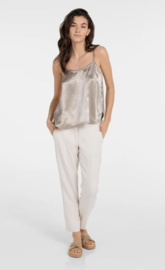 YAYA Broek met rechte pijpen hoge taille en riem