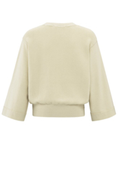 YAYA Sweater met gemixte textures