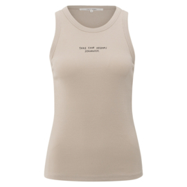 YAYA Geribde top met subtiele print