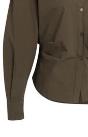 YAYA Blouse met tailleaccent en plooien