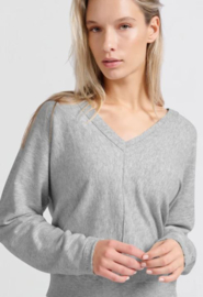 YAYA V-Hals trui van sweat stof met lange mouw