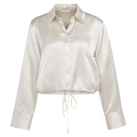 YAYA Crinkle blouse met koord