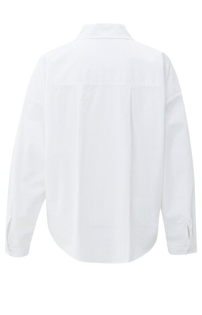 YAYA Poplin blouse met stiksels voor