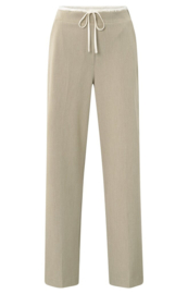 YAYA Wide leg broek met contrast band