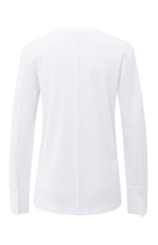 YAYA Jersey top met lange mouwen en geweven manchetten