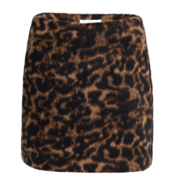 YAYA Zacht geweven minirok met luipaardprint