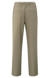 YAYA Wide leg broek met contrast band