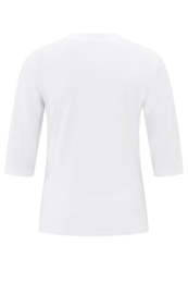 YAYA Jersey top met V-hals
