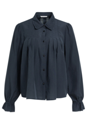YAYA Doorzichtige geplooide blouse