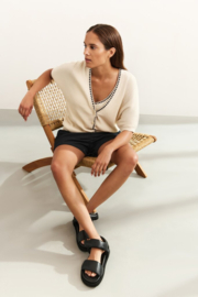 YAYA Rib  Tanktop met detail