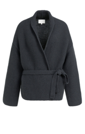 YAYA Overslag vest met lange mouwen