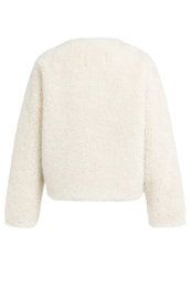 YAYA Oversized korte jas van imitatiebont