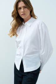 YAYA Blouse met tailleaccent en plooien