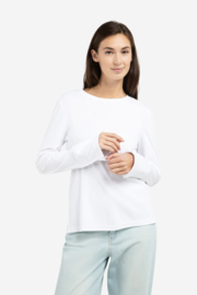 YAYA Jersey top met lange mouwen en geweven manchetten