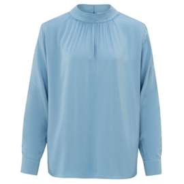 YAYA Satijn blouse met details