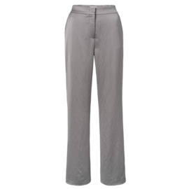 YAYA Geweven satin broek met wijde pijpen