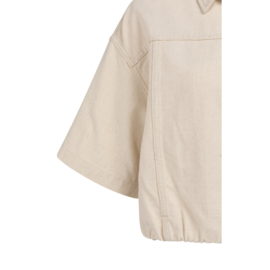 YAYA Denim jas met driekwart mouw