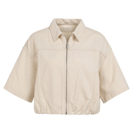 YAYA Denim jas met driekwart mouw