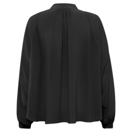 YAYA Oversized blouse met V-hals, grote ballonmouwen en knopen