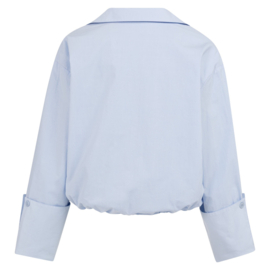 YAYA Blouse met ballonzoom en diepe V-hals
