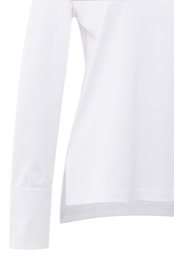 YAYA Jersey top met lange mouwen en geweven manchetten
