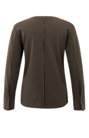 YAYA Jersey top met lange mouwen en geweven manchetten