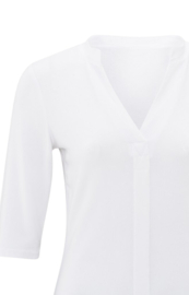 YAYA Jersey top met V-hals