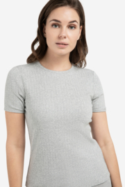 YAYA Geribd T-Shirt met subtiel hals detail