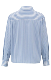 YAYA Gestreepte mix blouse