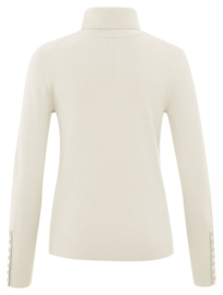 YAYA Turtleneck sweater met knoopjes