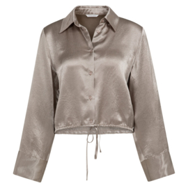 YAYA Crinkle blouse met koord